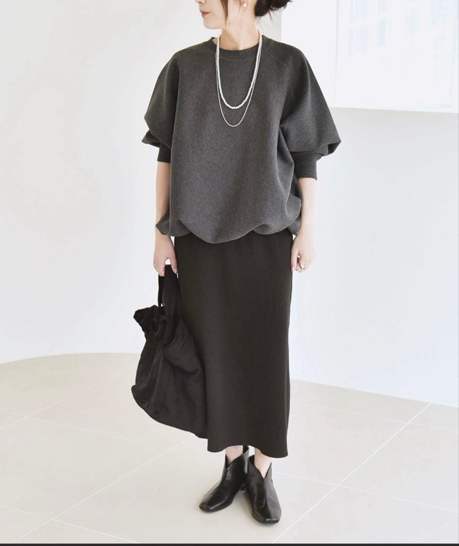 タイムセール♡新品✨quarancielポンチドロストルーズプルオーバー