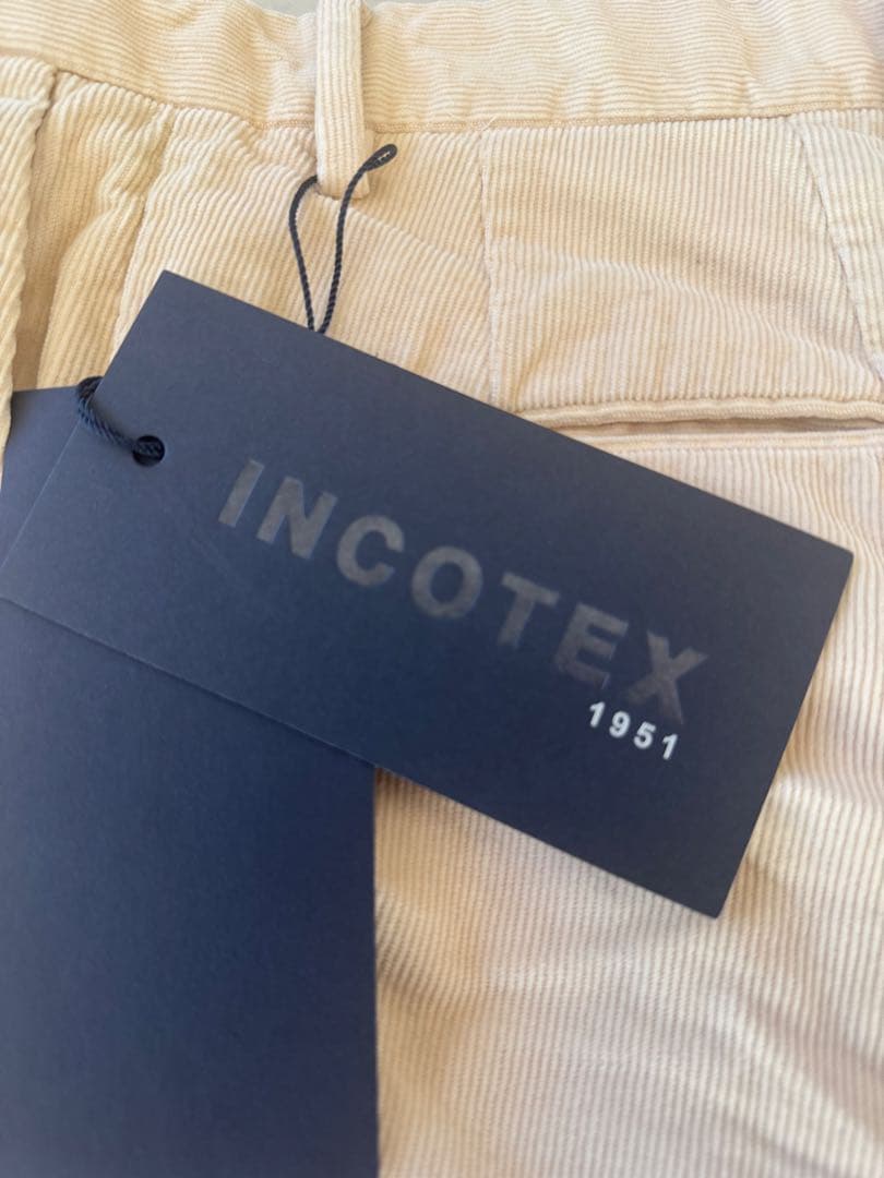 【新品未使用】INCOTEX コーデュロイテーパードパンツ 44