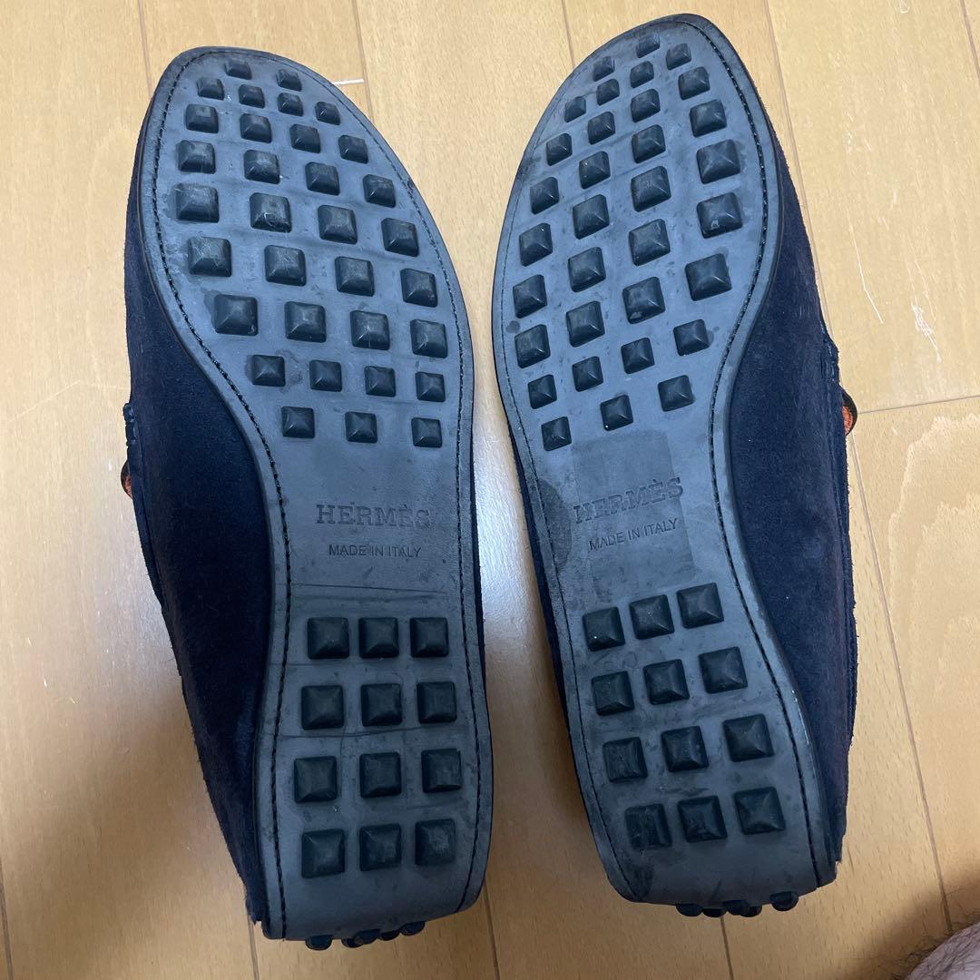 HERMES エルメス　タッセル ローファー　サイズ40 約26cm ブラック