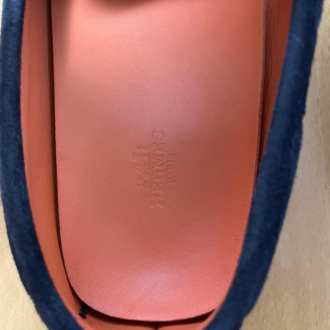 HERMES エルメス　タッセル ローファー　サイズ40 約26cm ブラック