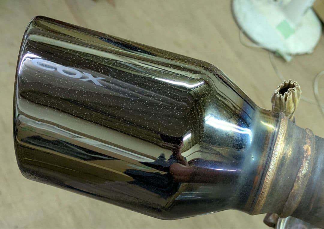 よしゴルフ6 GTI COX ステンレスマフラー ブラックテール