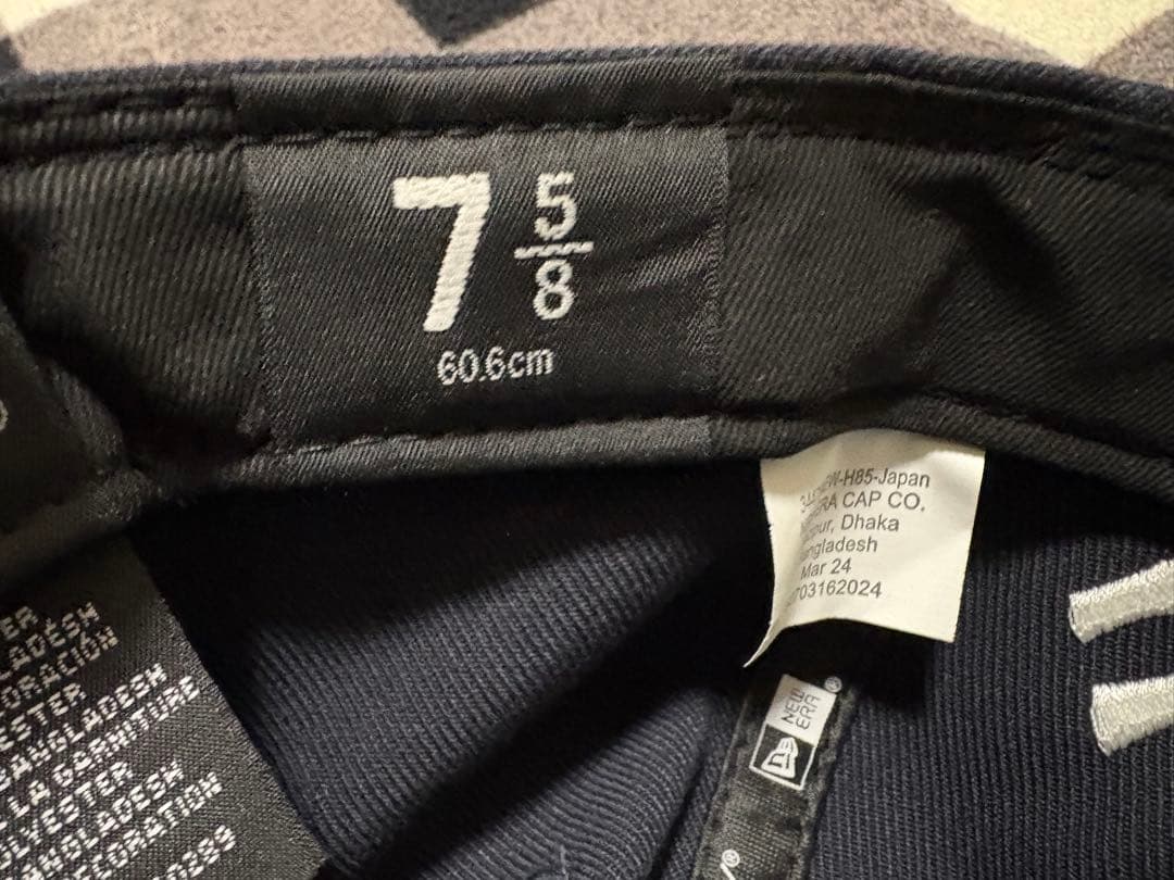 Supreme new era 59FIFTY 7 5/8 ネイビー