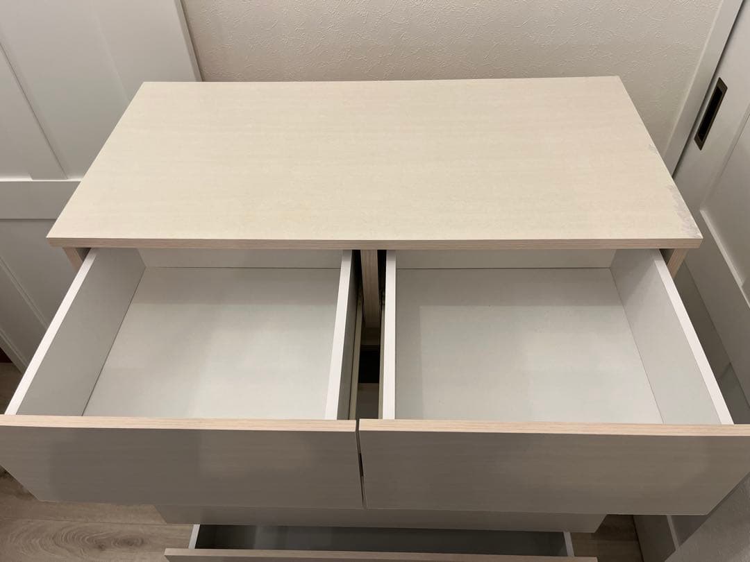 アイリスオーヤマ　ホワイト 5段チェスト