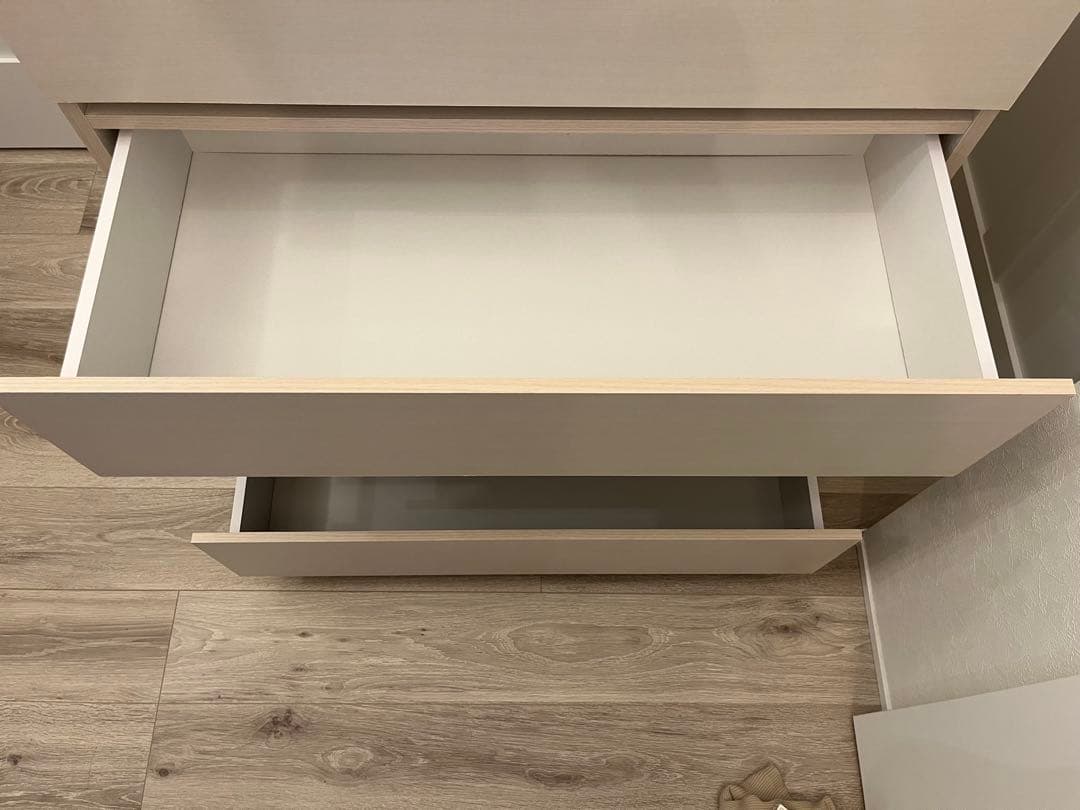 アイリスオーヤマ　ホワイト 5段チェスト