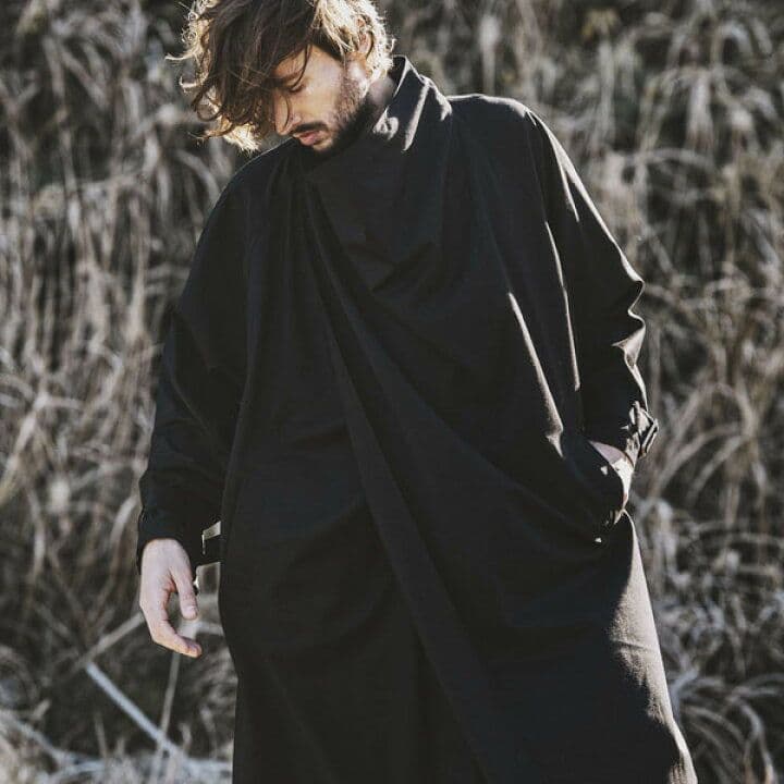 ほぼ未使用【NO ID.】ドレープショールラップBIGガウン コート