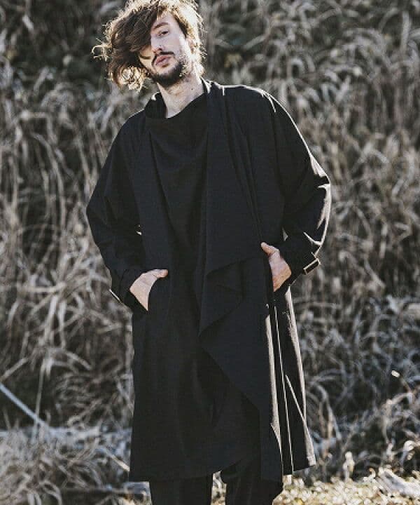 ほぼ未使用【NO ID.】ドレープショールラップBIGガウン コート