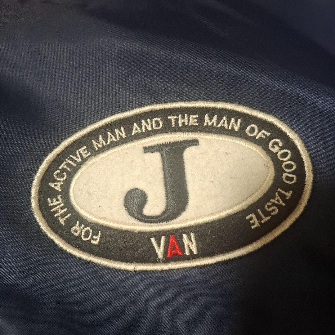 VAN JAC ネイビー スタジャンジャンバ－　 Mサイズ
