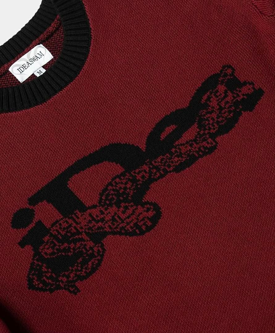 トップス ideaswam OUROBOROS KNIT SWEATER (Red)