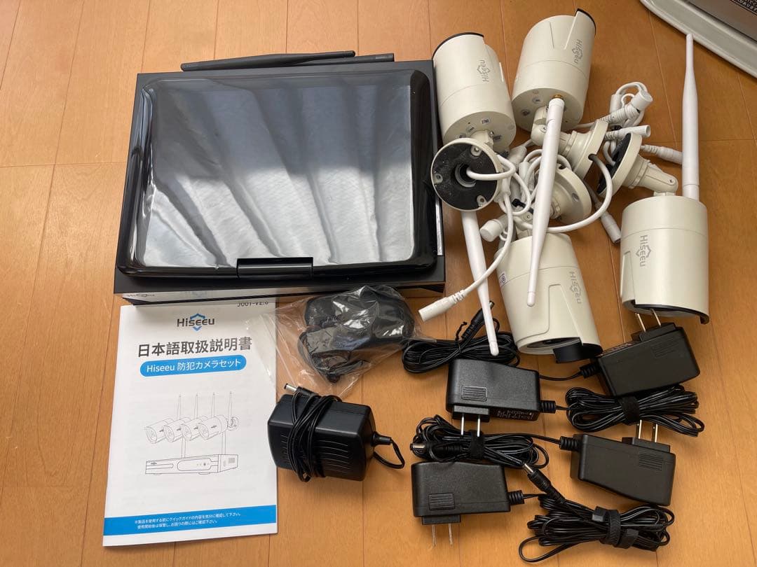 Hiseeu 防犯カメラセット Wi-Fi機能付き