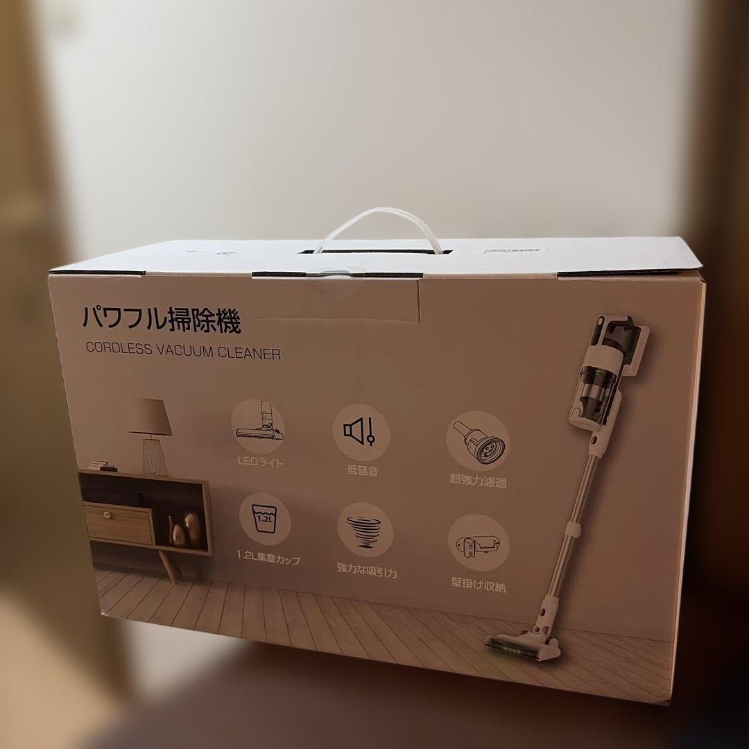 掃除機 コードレス　75kPa強力吸引・55分連続稼働　サイクロン　スティック
