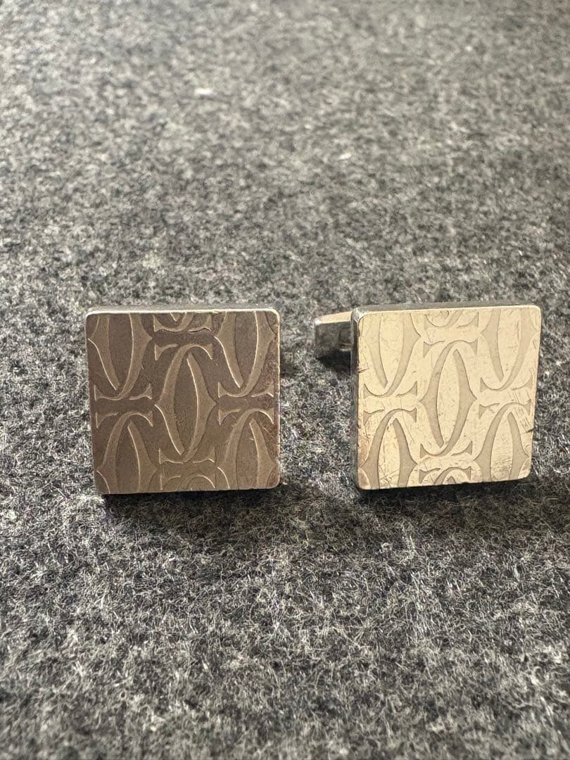 CARTIER カルティエ カフス ロゴ SV925 シルバー