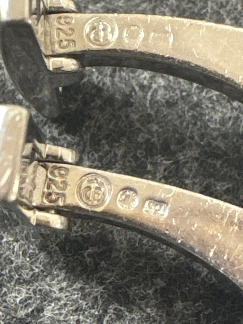 CARTIER カルティエ カフス ロゴ SV925 シルバー
