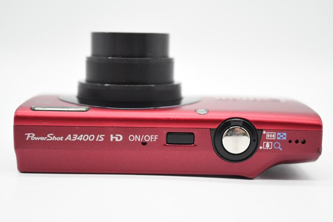 【完動品】Canon デジカメ PowerShot A3400IS レッド