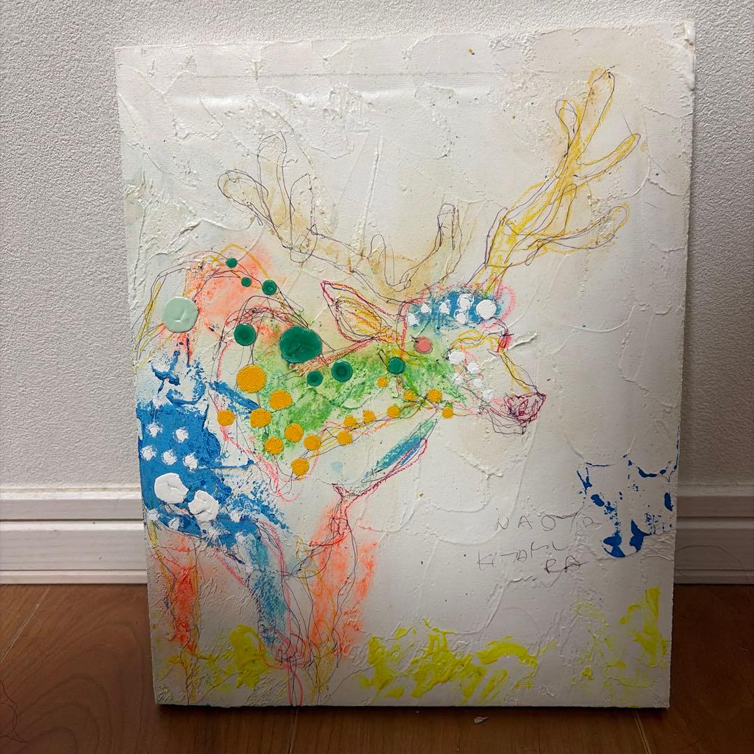 北村直人 鹿の絵画 2012年作