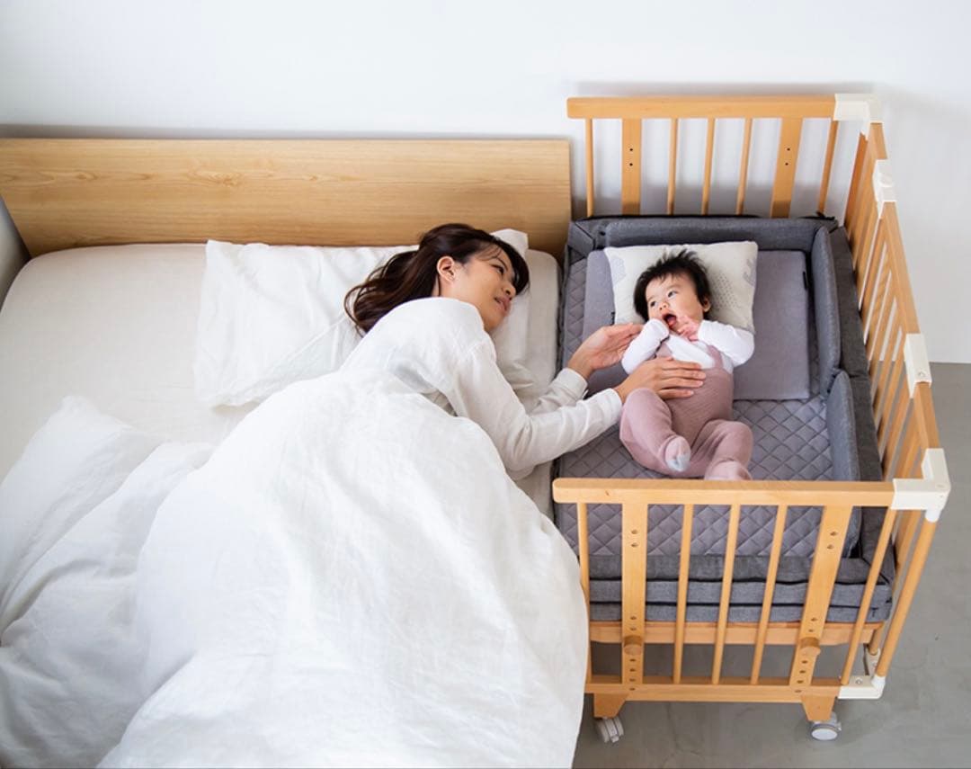 【美品】ファルスカ　［ミニサイズ］クリエイティブコット　ベビーベッド