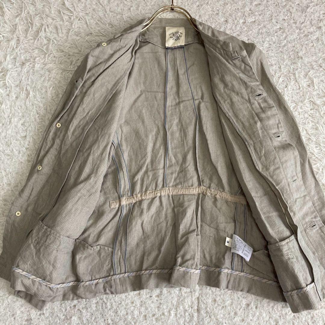 45rpm リネンジャケット グレー 3 ナチュラル カジュアル オフィス