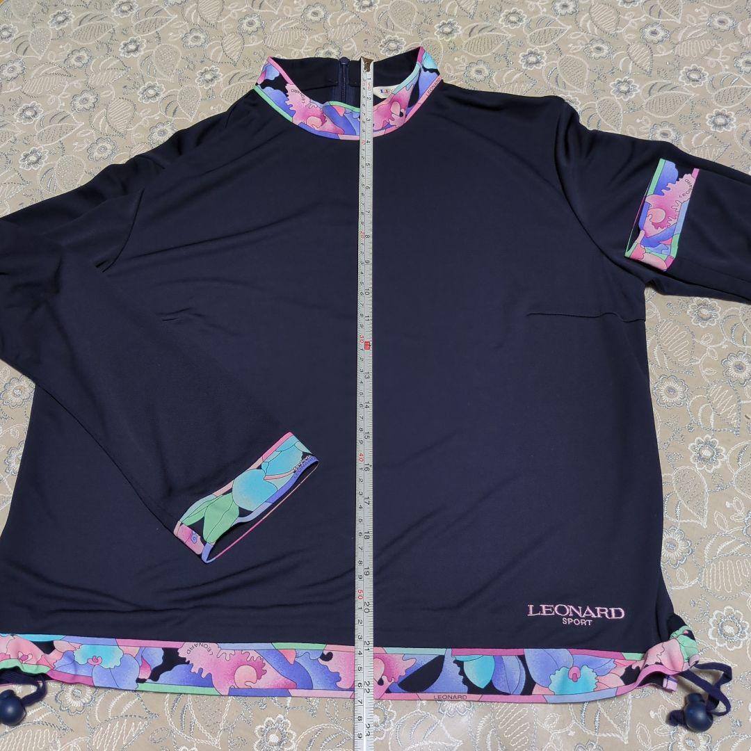 LEONARD 長袖 Tシャツ ネイビー