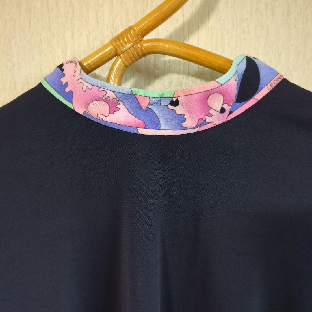 LEONARD 長袖 Tシャツ ネイビー