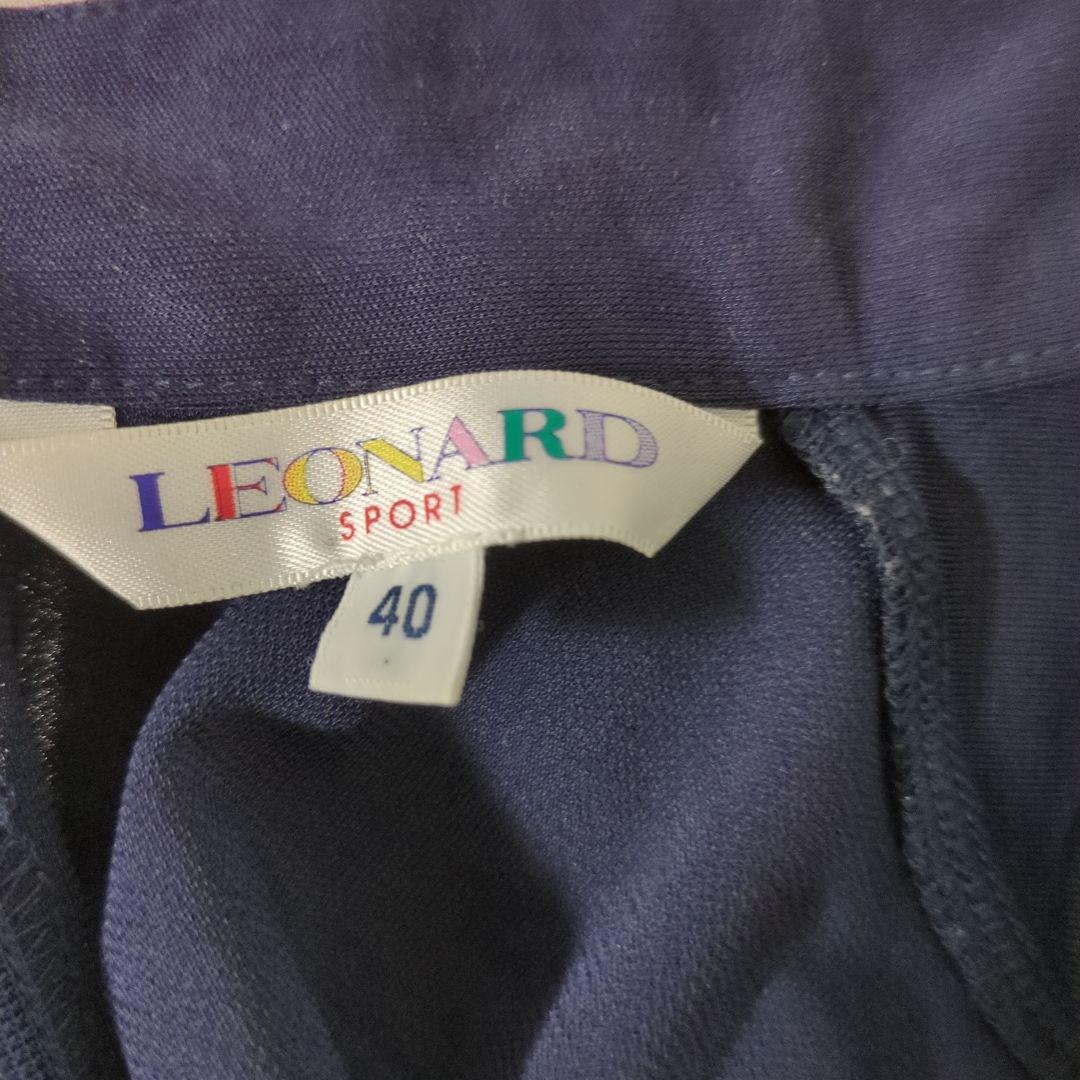 LEONARD 長袖 Tシャツ ネイビー