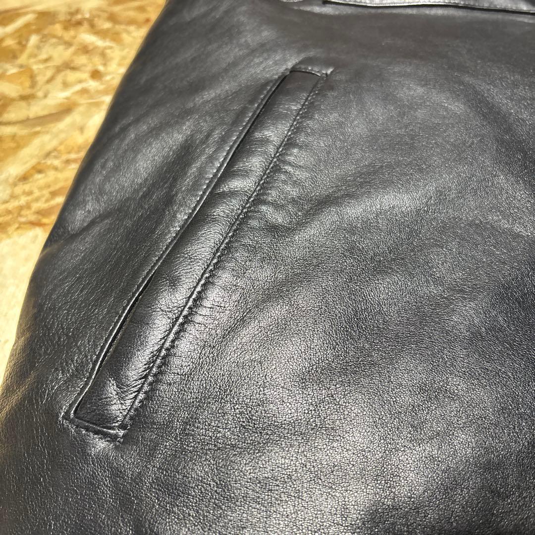 AVIREX ラムレザー　ダウンベスト　2XL 美品