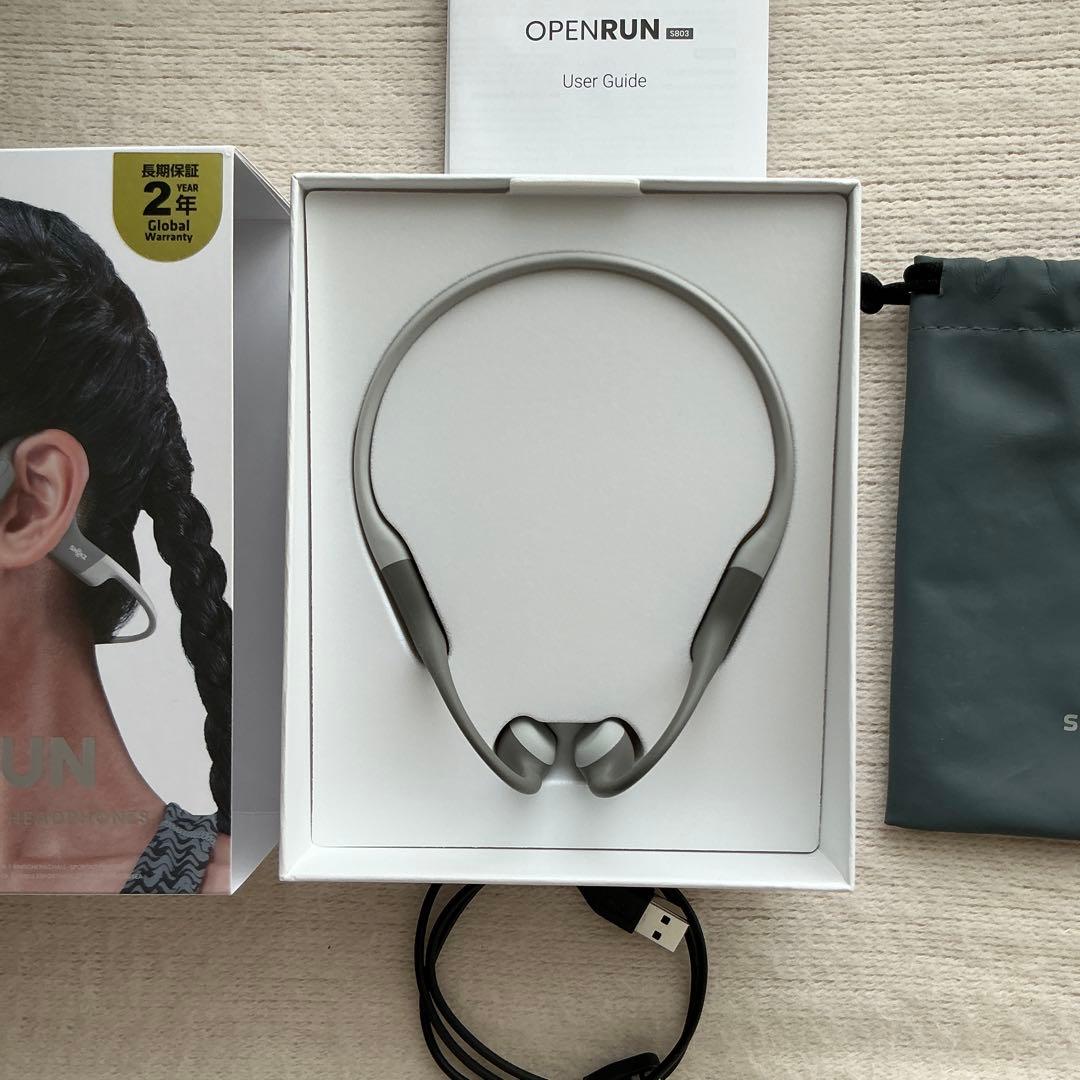 ●★SHOKZ OPENRUN S803骨伝導イヤホン グレー