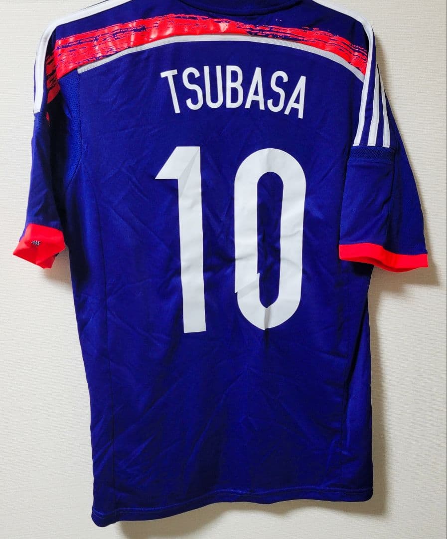 adidas　アディダス　サッカー　日本代表　ユニフォーム　シャツ　キャプテン翼