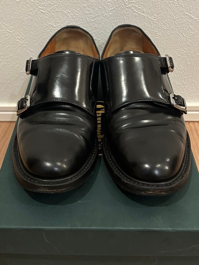 2/3最終値下げchurch'sモンクシューズ ガラス ブラック 黒　ローファー
