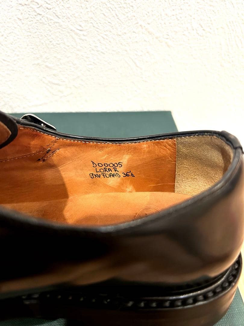 2/3最終値下げchurch'sモンクシューズ ガラス ブラック 黒　ローファー