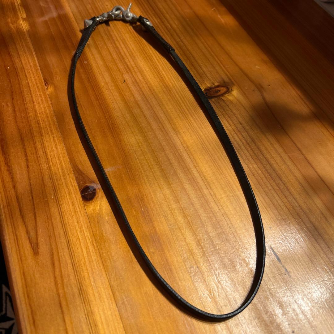 本人期 ナンバーナイン レザー ウォレットチェーン スタッズ付