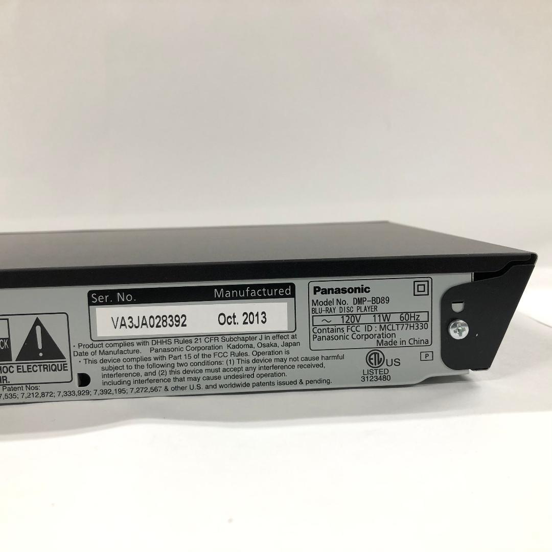 【 Panasonic 】Blu-ray 　　DMP-BD89P-K