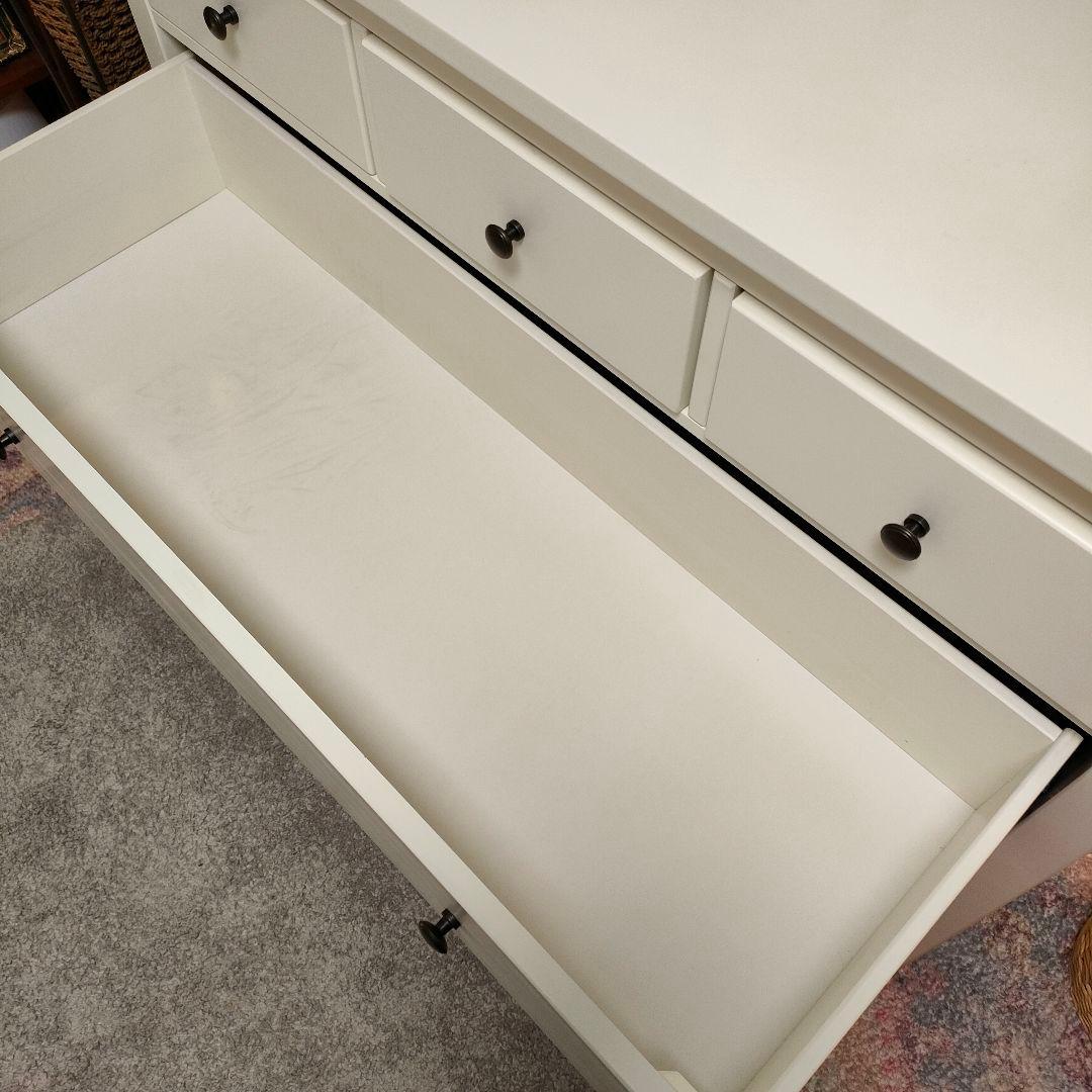 ニトリ 廃盤モデル ローチェスト カーシー 収納タンス 引き出し5杯 ホワイト