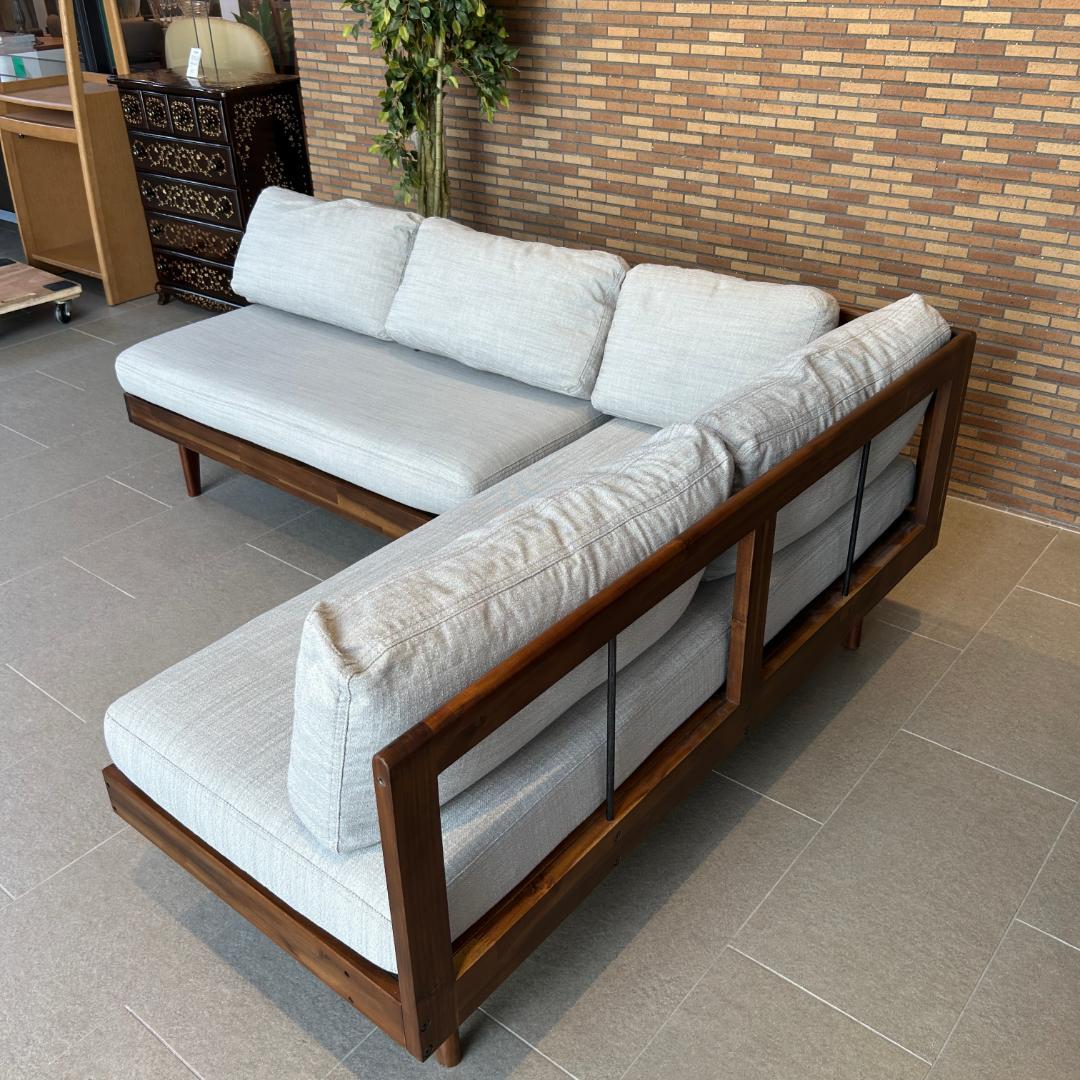 ２個口のa 美品 ♥ unico　ウニコ　コーナーソファー ベンチセット