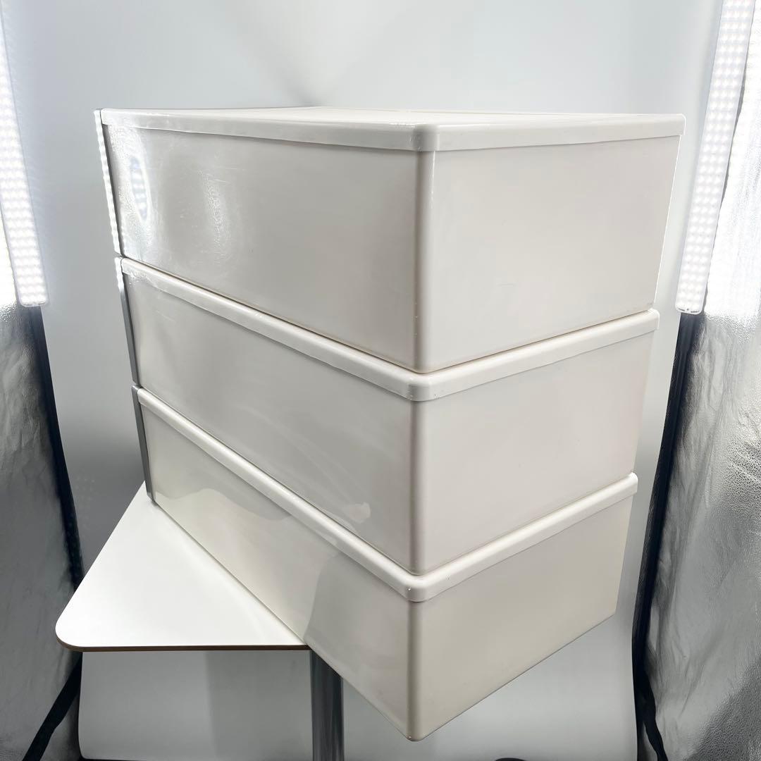 フィッツケース 押入れ収納 幅39×奥行74×高さ30 日本製 3個セット