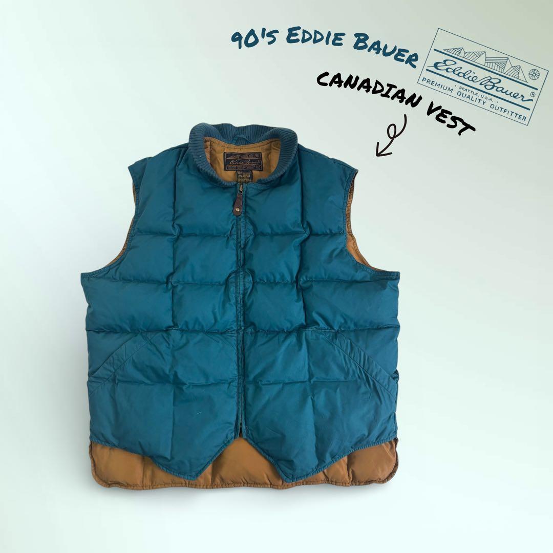 【名作】90s Eddie Bauer CANADIAN VEST グースダウン