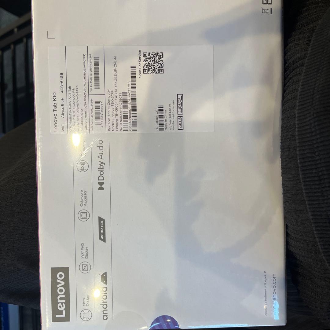 Lenovo Tab K10 10.3インチ Android 12