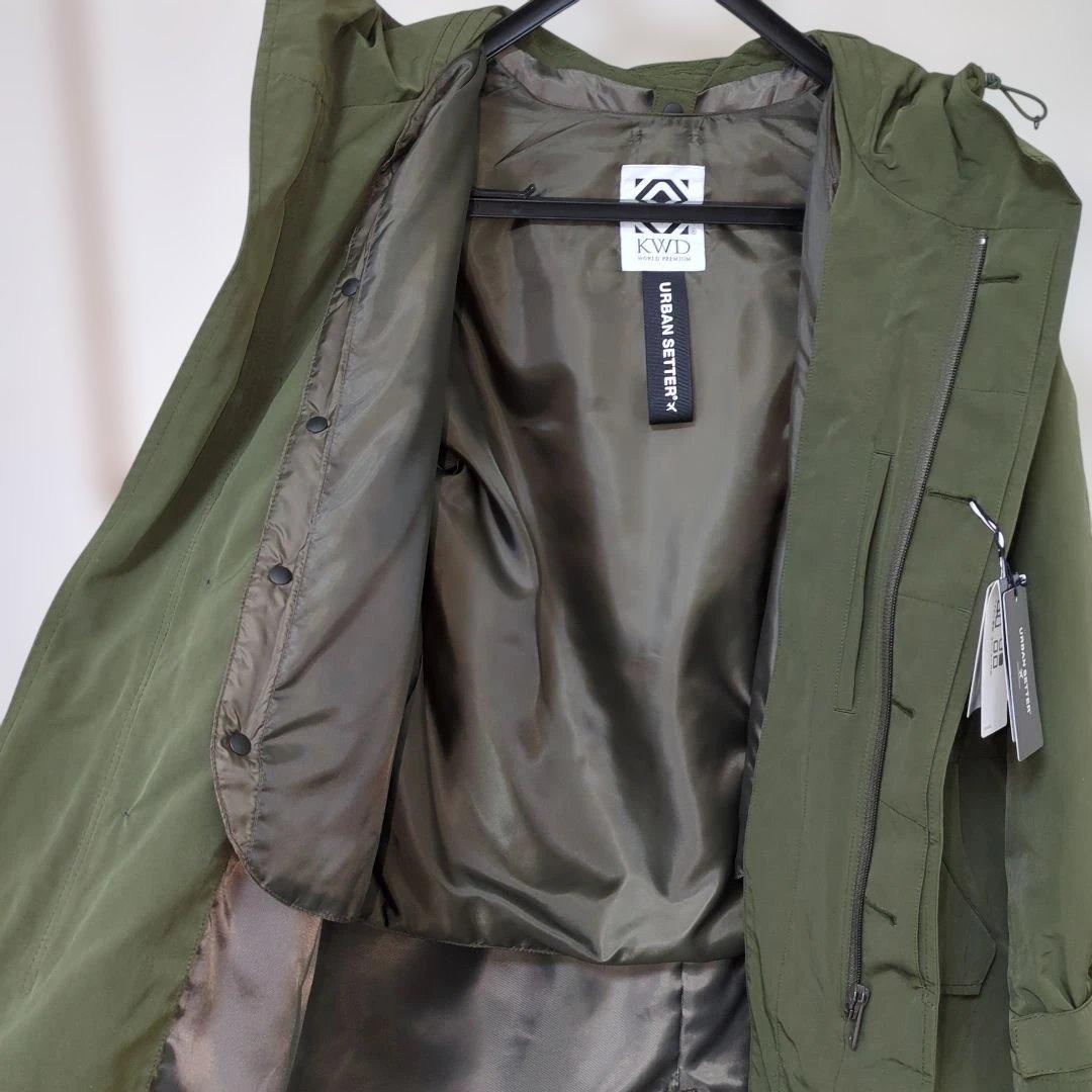【美品】KAWADAダウン　オリーブグリーン モッズコート　新品未使用　Sサイズ