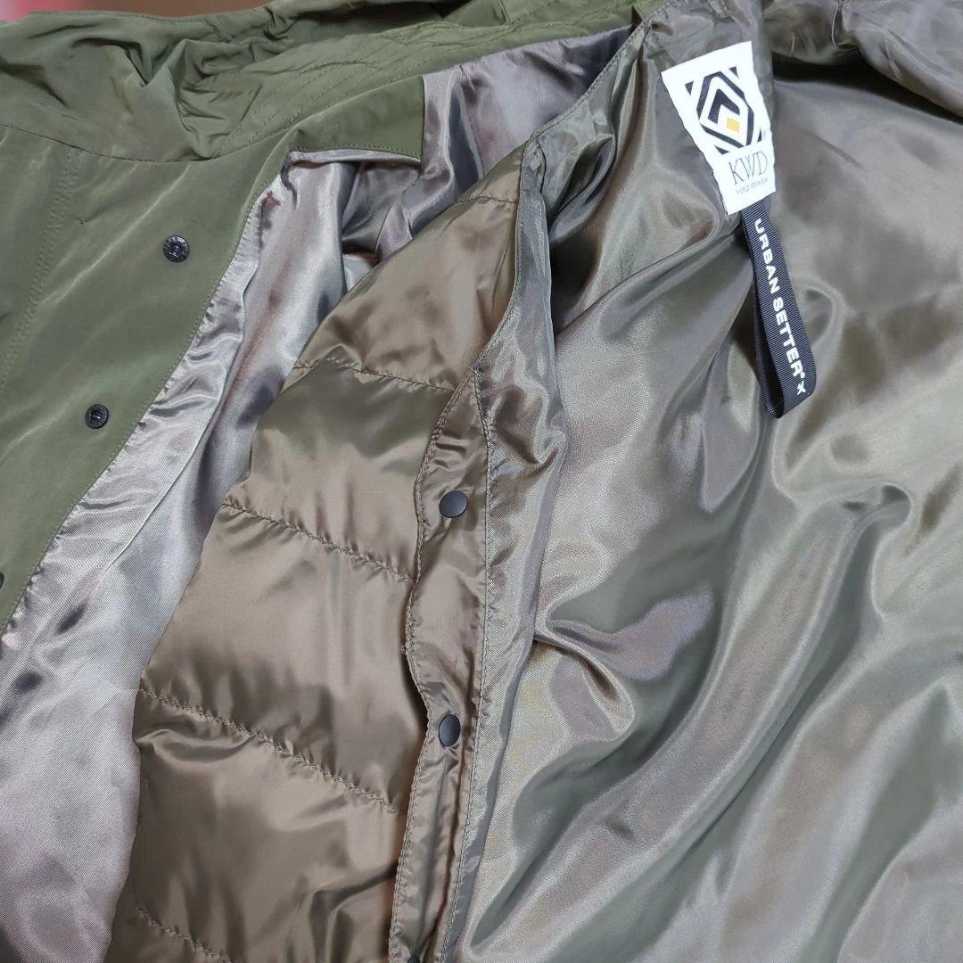 【美品】KAWADAダウン　オリーブグリーン モッズコート　新品未使用　Sサイズ
