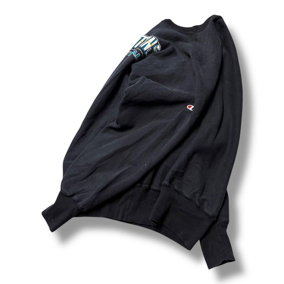 【Champion】90s 刺繍タグ NBA ピストンズ リバースウィーブ XL