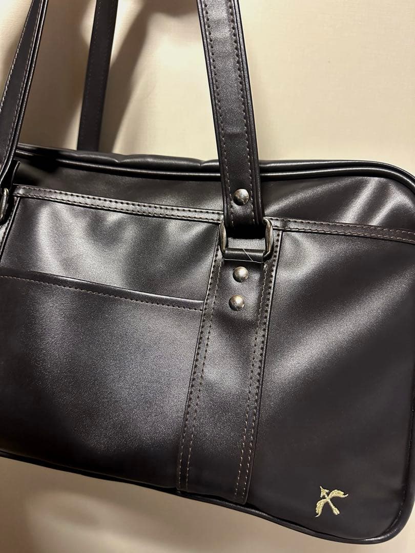 [コノミ] スクールバッグ 合皮エンボス加工スクールバッグ レディース