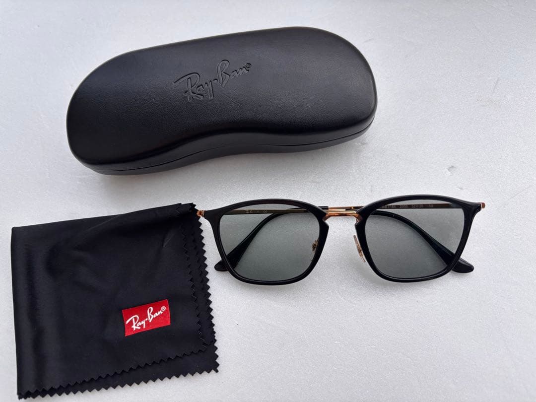 レイバン　Rayban 7164 サングラス　ブルーブラック　テンプルゴールド