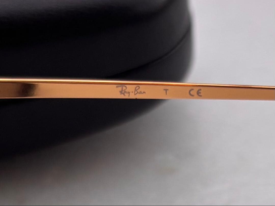 レイバン　Rayban 7164 サングラス　ブルーブラック　テンプルゴールド