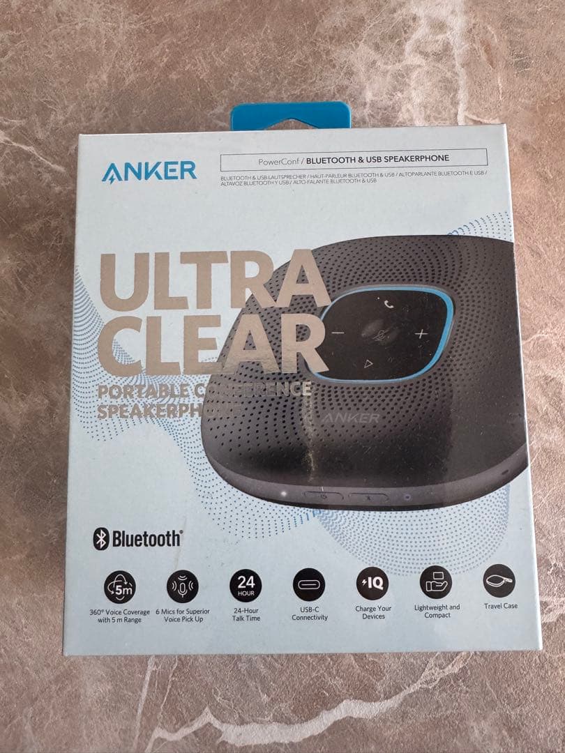 新品　ANKER ULTRA CLEAR ポータブル会議スピーカー