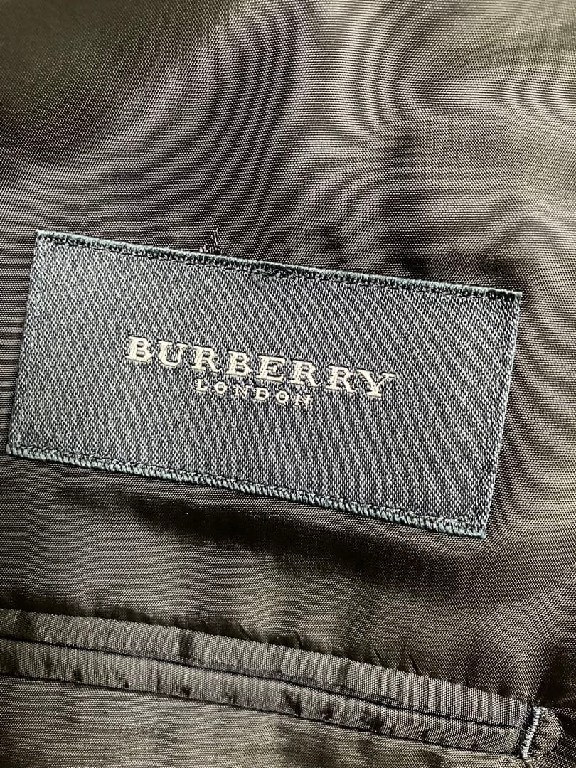 バーバリー ロンドン カシミヤ100％ テーラード ジャケット ネイビー