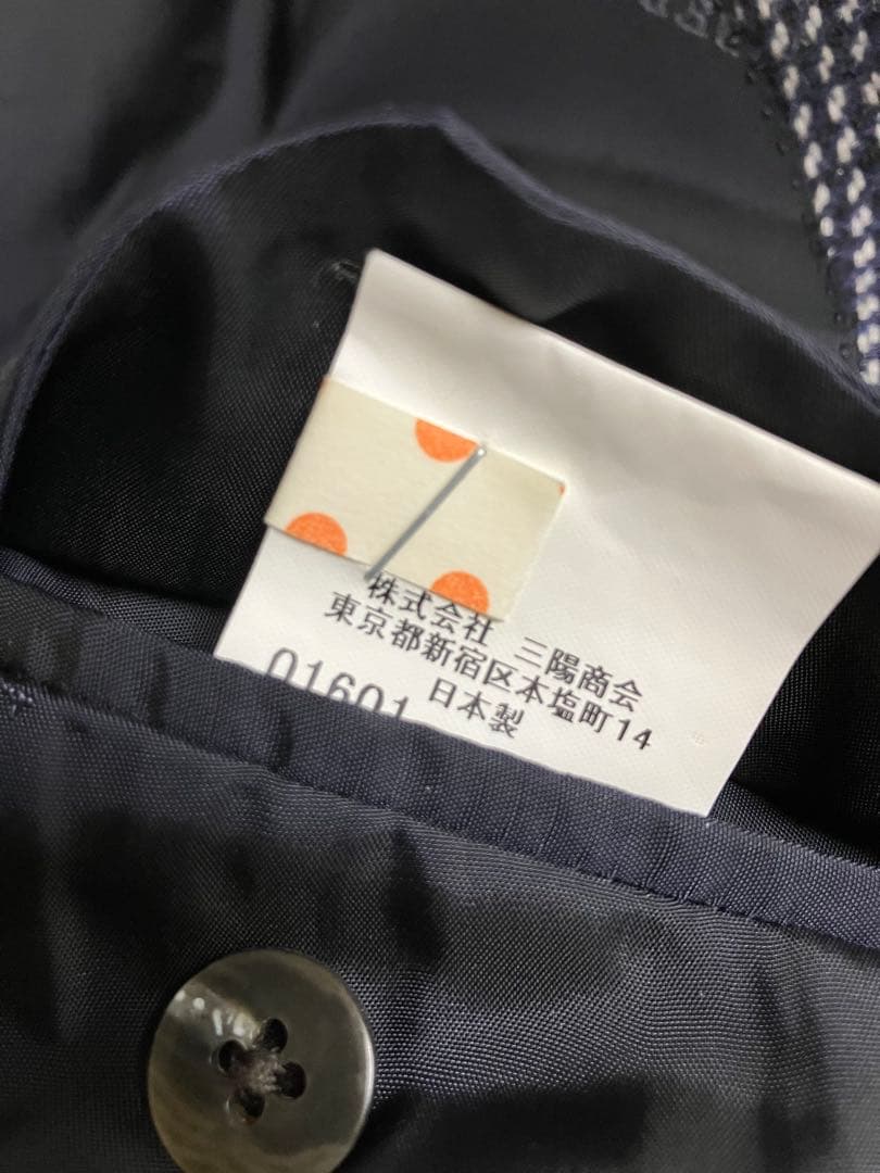 バーバリー ロンドン カシミヤ100％ テーラード ジャケット ネイビー