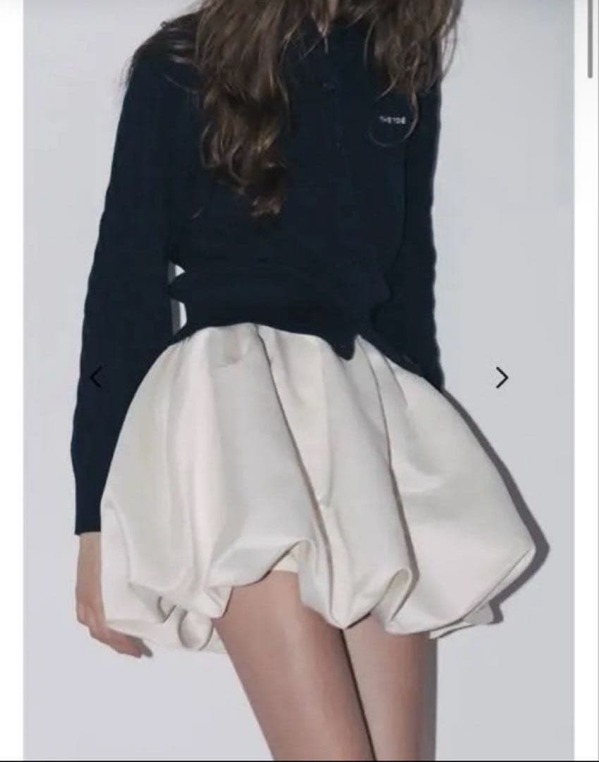 スカート THE TOE Venice balloon skirt ivory M