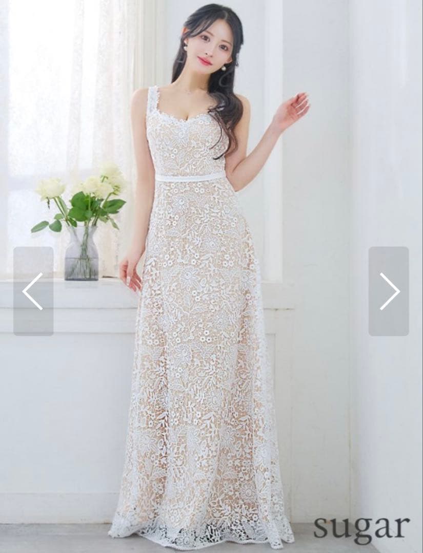 ロングドレス　ホワイト　sugar