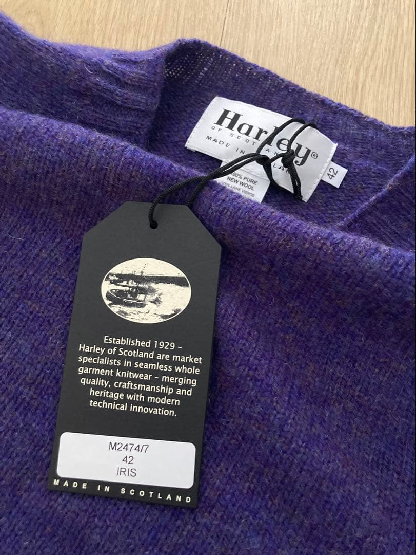 【新品同様】HARLEY OF SCOTLAND クルーネックセーター