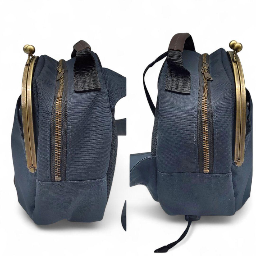 AYANOKOJI　アヤノコウジ　がま口ボディバッグ　ネイビー