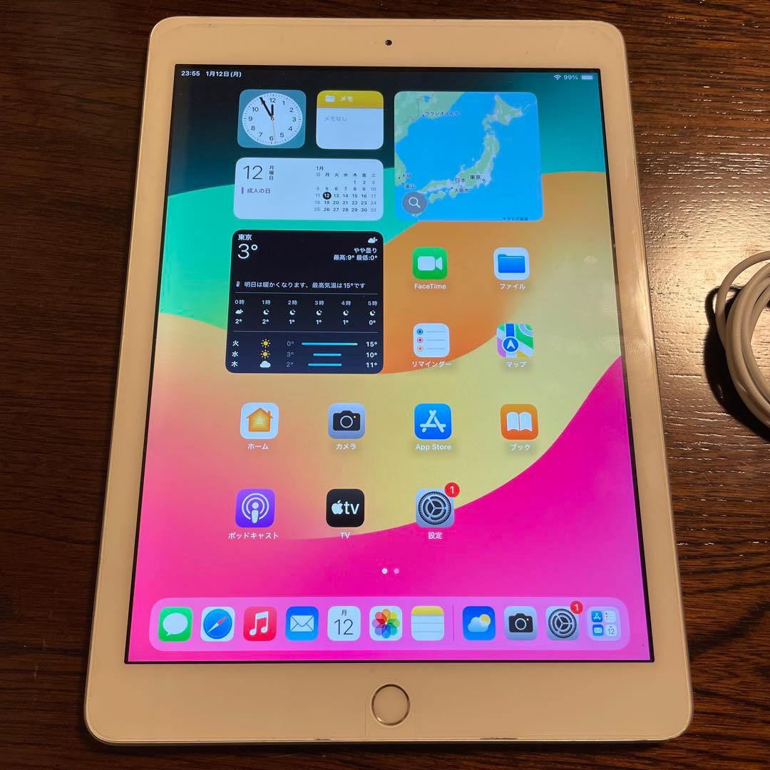 Apple iPad 6 シルバー　32GB Wi-Fiモデル 初期化済み