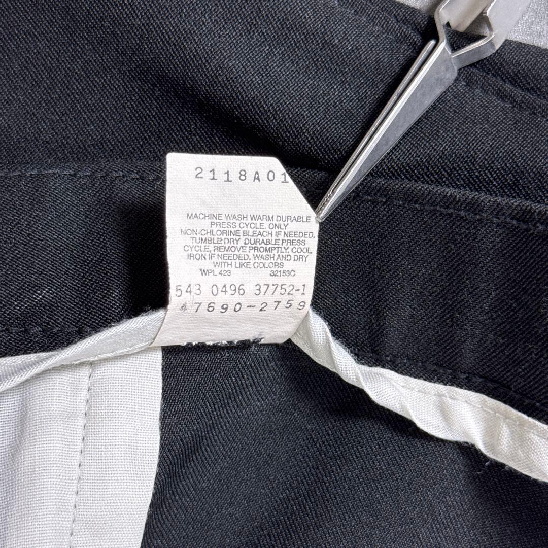 90s USA製Levi's アクションスラックス ブラック黒W38L30 古着